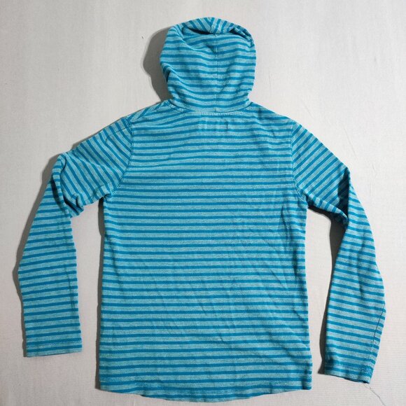 Tony Hawk skatboarder pullover hoodie boys size XL (14-16) blue stripes pattern - Picture 3 of 9